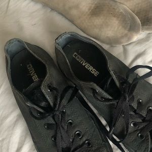 all black converse